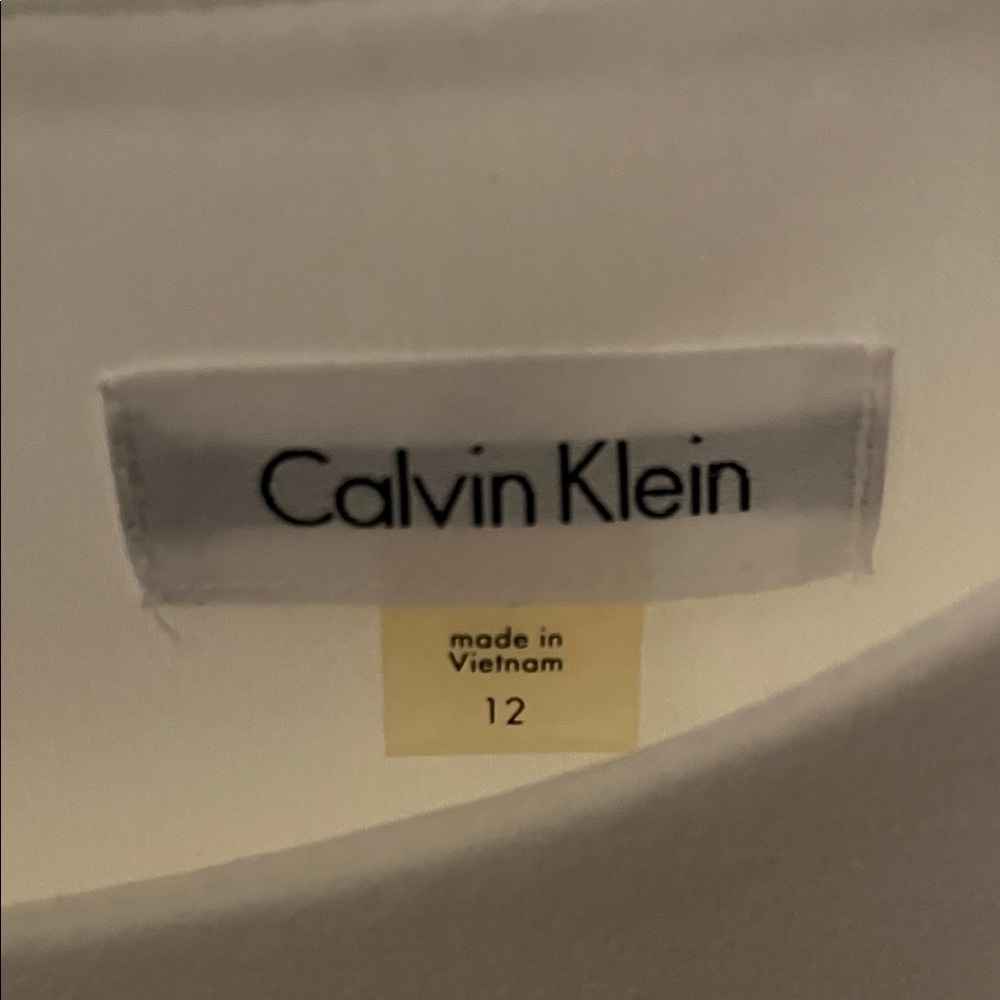 Calvin Klein White Long Sleeve Dress - Picture 6 of 7